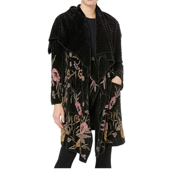 Johnny Was Kamalah wrap cardigan embroidered - Picture 2 of 10